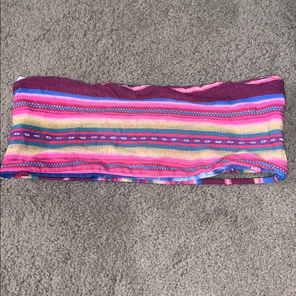 Billabong reversible strapless bikini top!